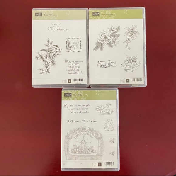 Stampin’ Up! Three sets of Christmas Stamps